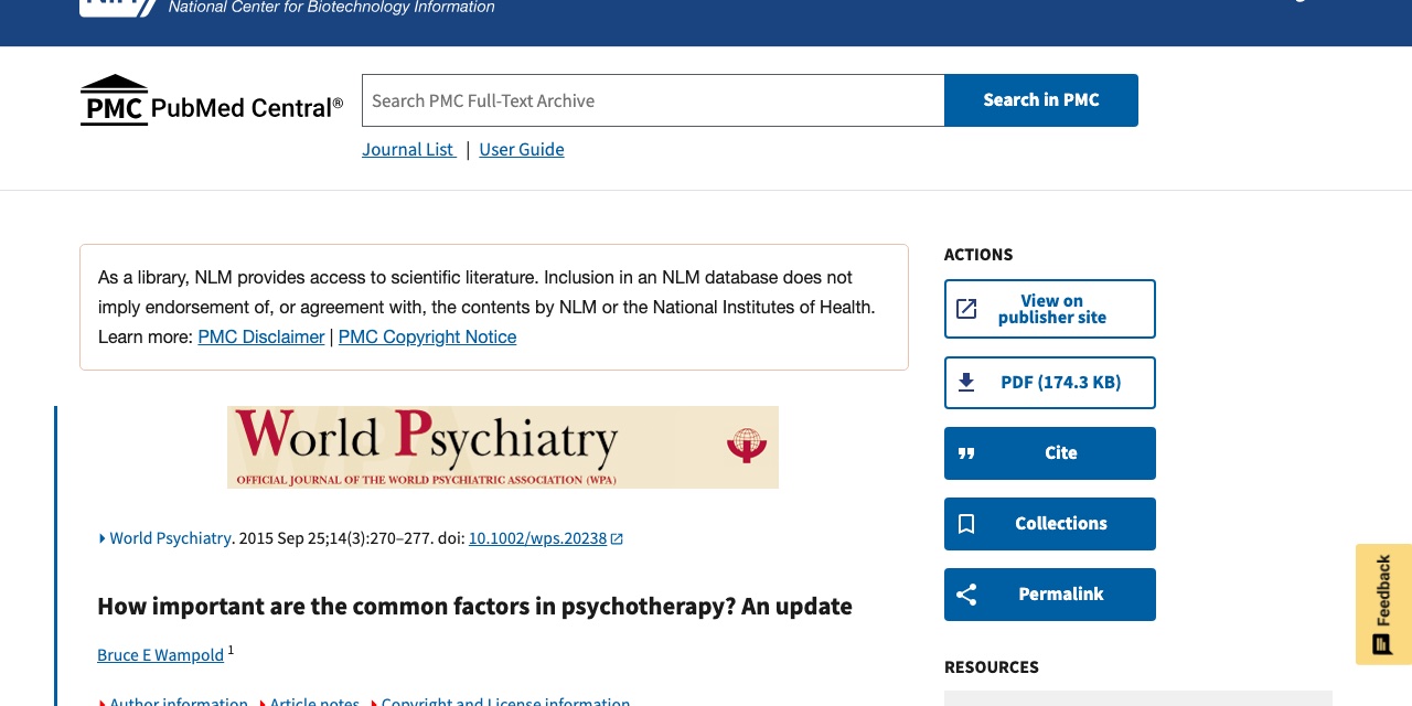 How Important Are the Common Factors in Psychotherapy? An Update