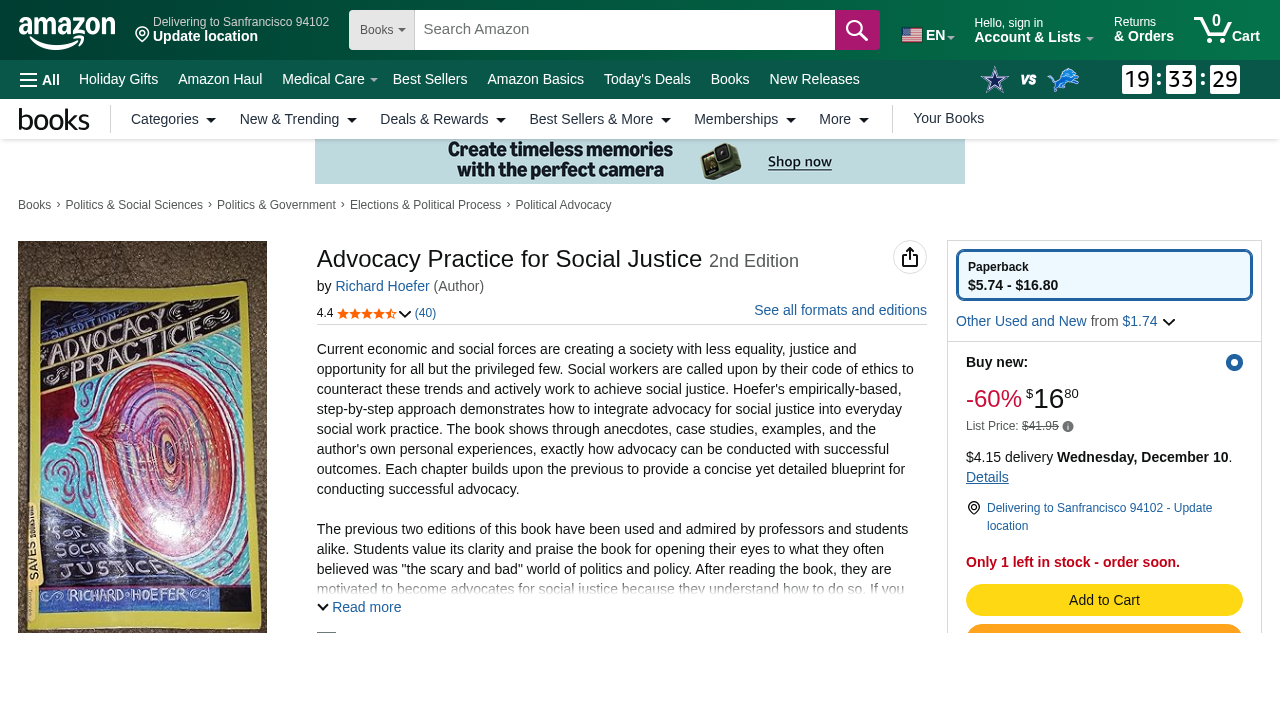Advocacy Practice for Social Justice, Second Edition